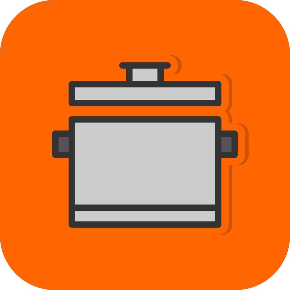 Cooking Pot Vector Icon Design