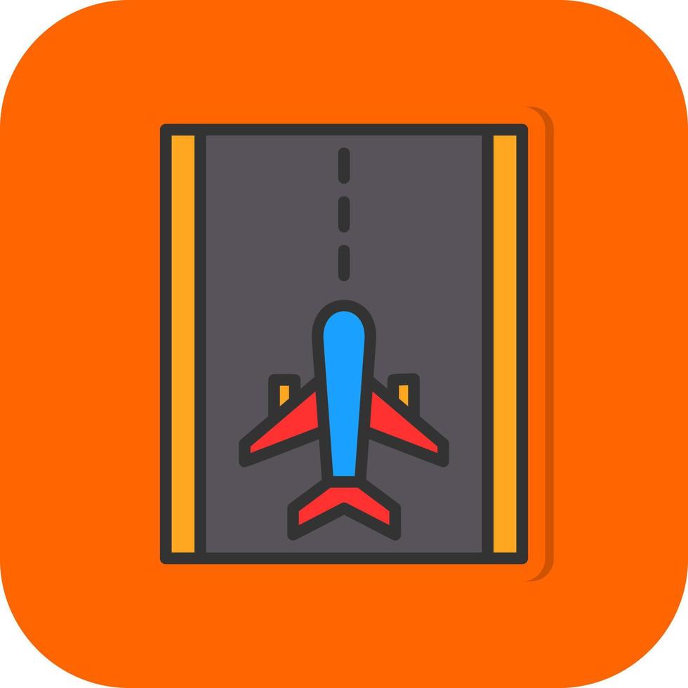 Runway Vector Icon Design