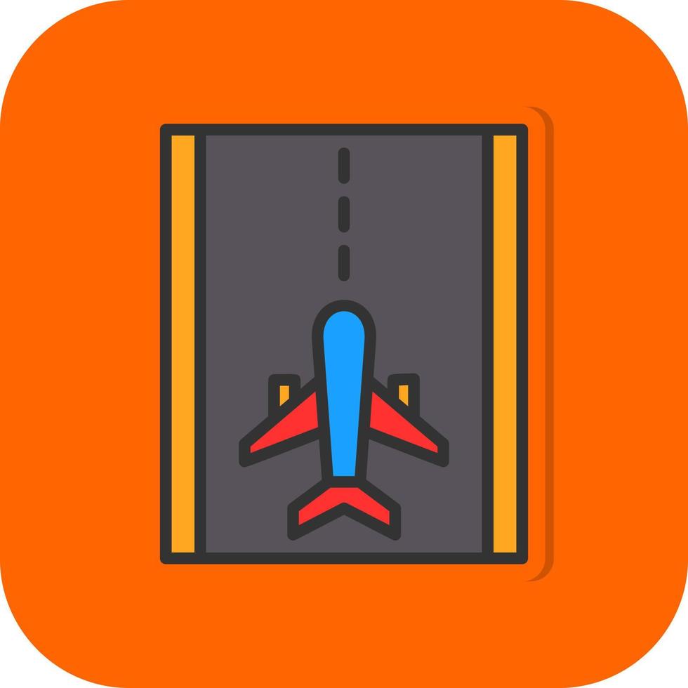 Runway Vector Icon Design