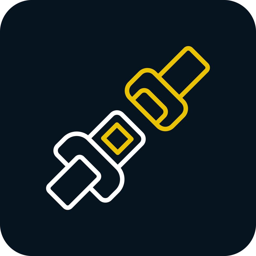 Seat Belt Vector Icon Design