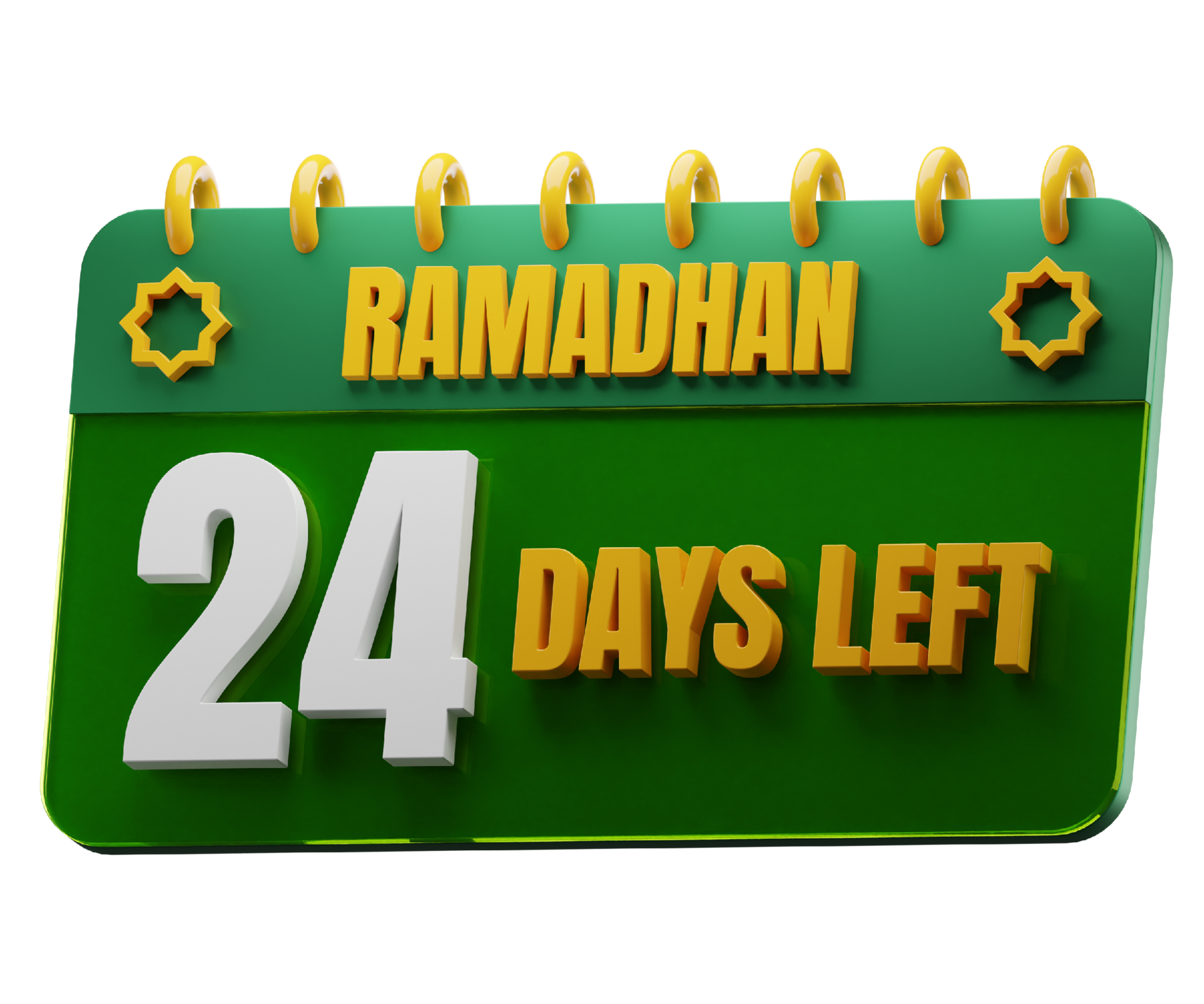 24 Days Left To Ramadan Month Islamic Decorative Element Ramadan 