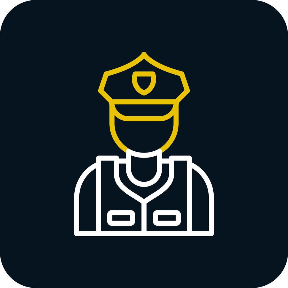 diseño de icono de vector de guardia de seguridad