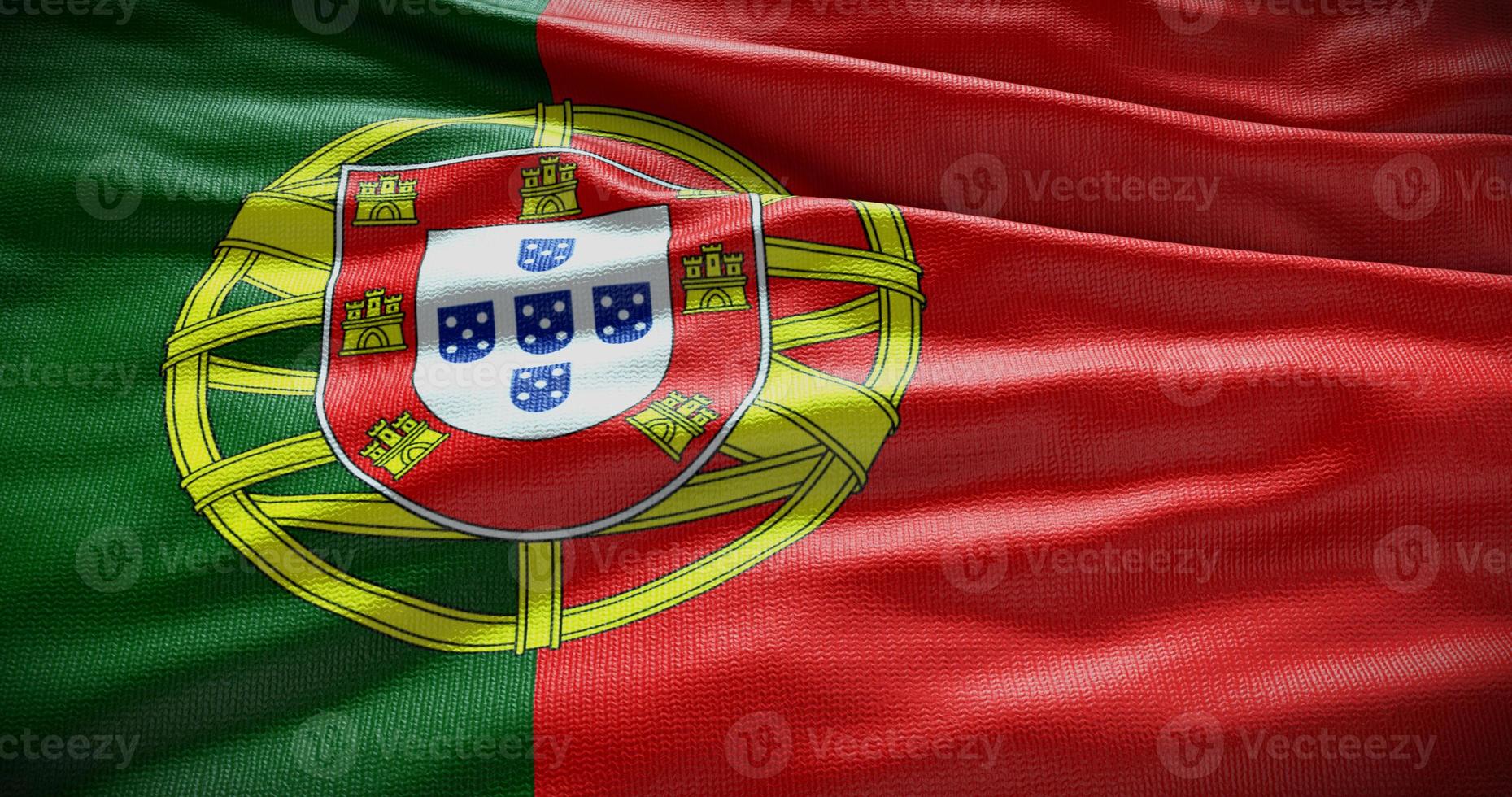 Portugal national flag background illustration. Symbol of country photo