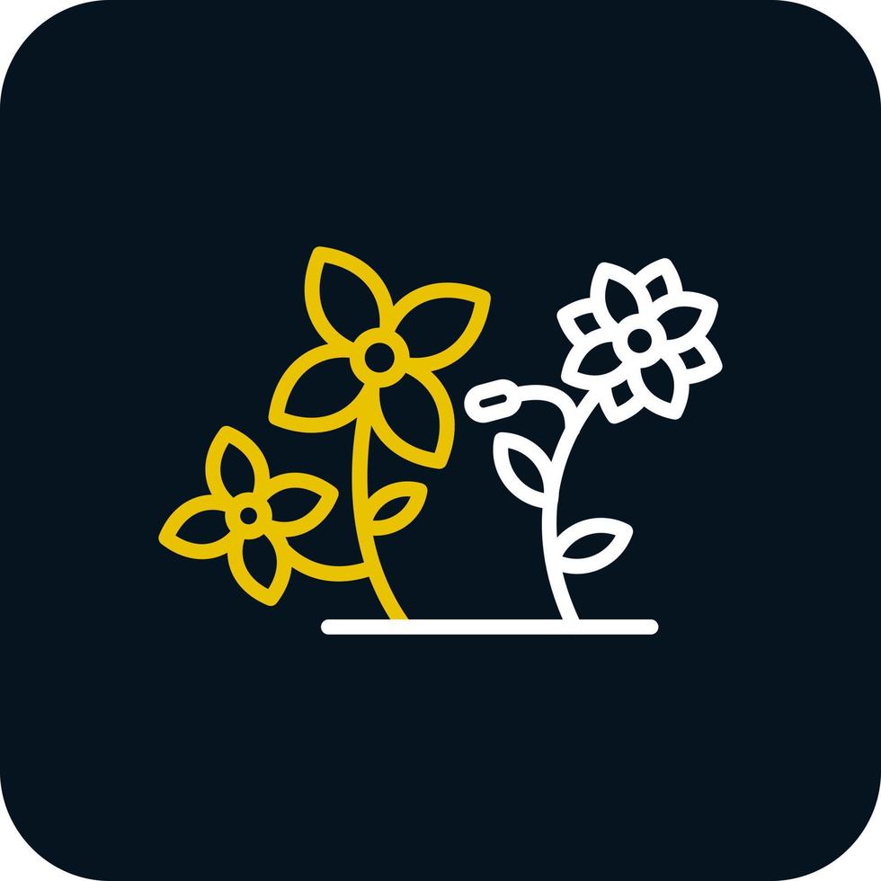 diseño de icono de vector de flores