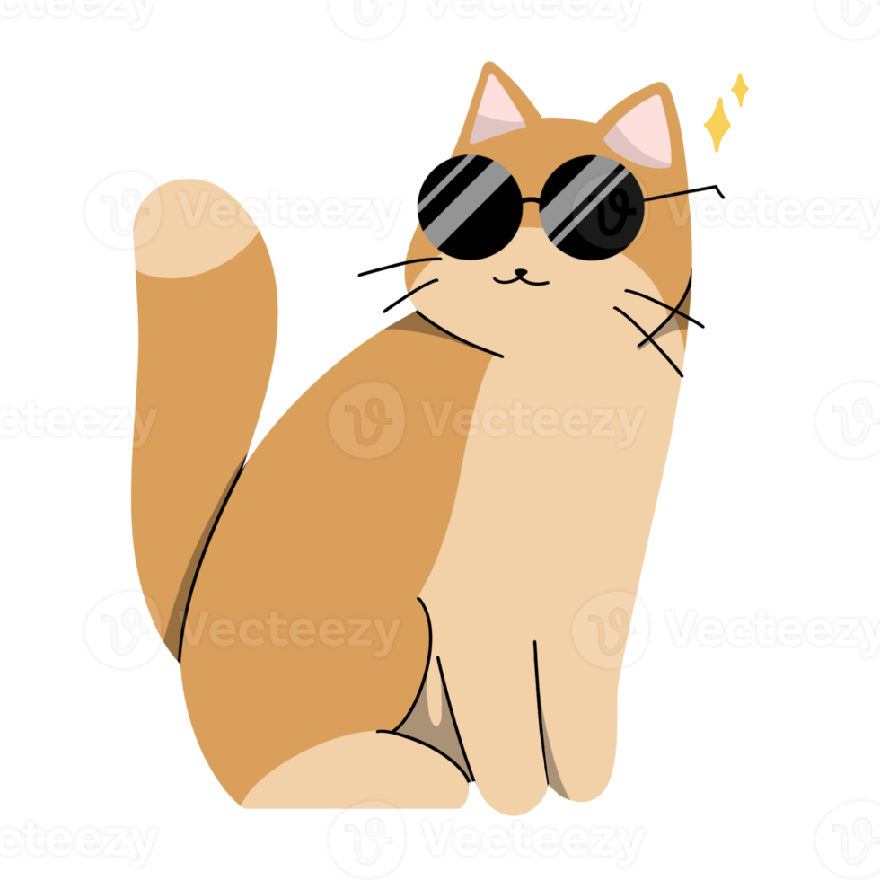 Cute Cat Illustration png