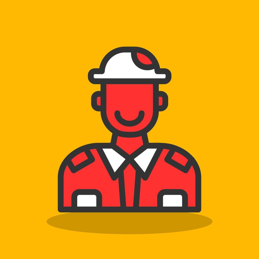 Soldier Vector Icon Design