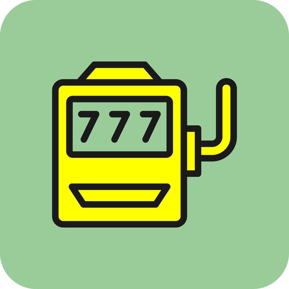 Slot Machine Vector Icon Design