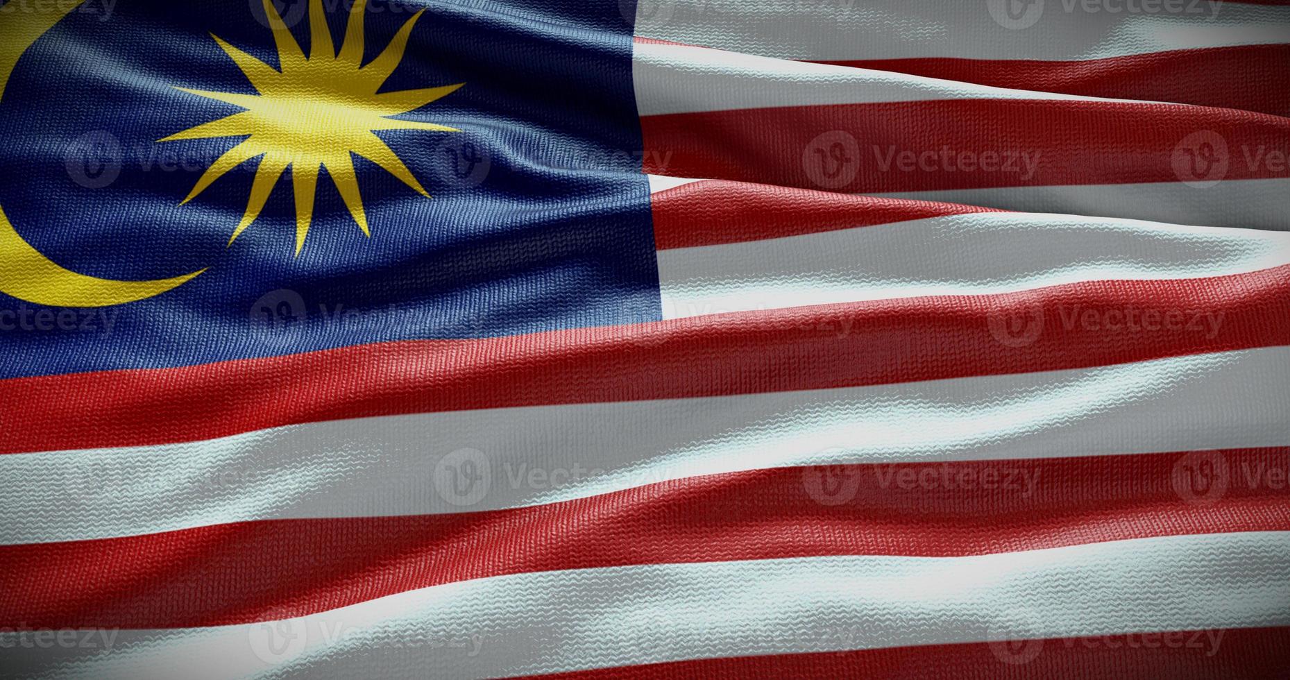 Malasia nacional bandera antecedentes ilustración. símbolo de país foto