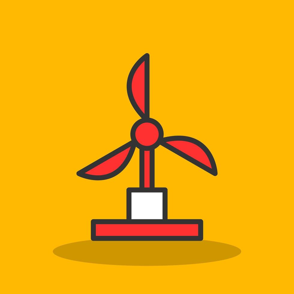 Windmill Vector Icon Design