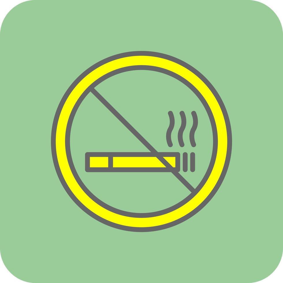 No Smoking Vector Icon Design