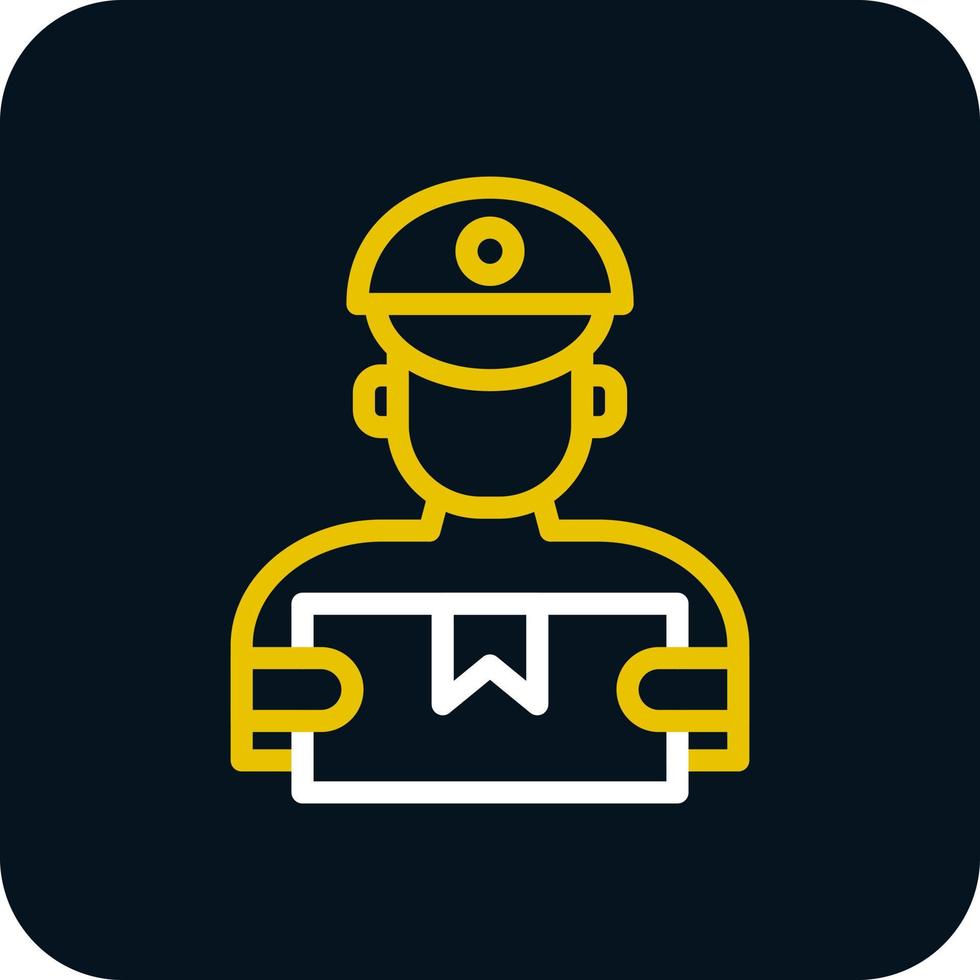 Delivery Man Vector Icon Design