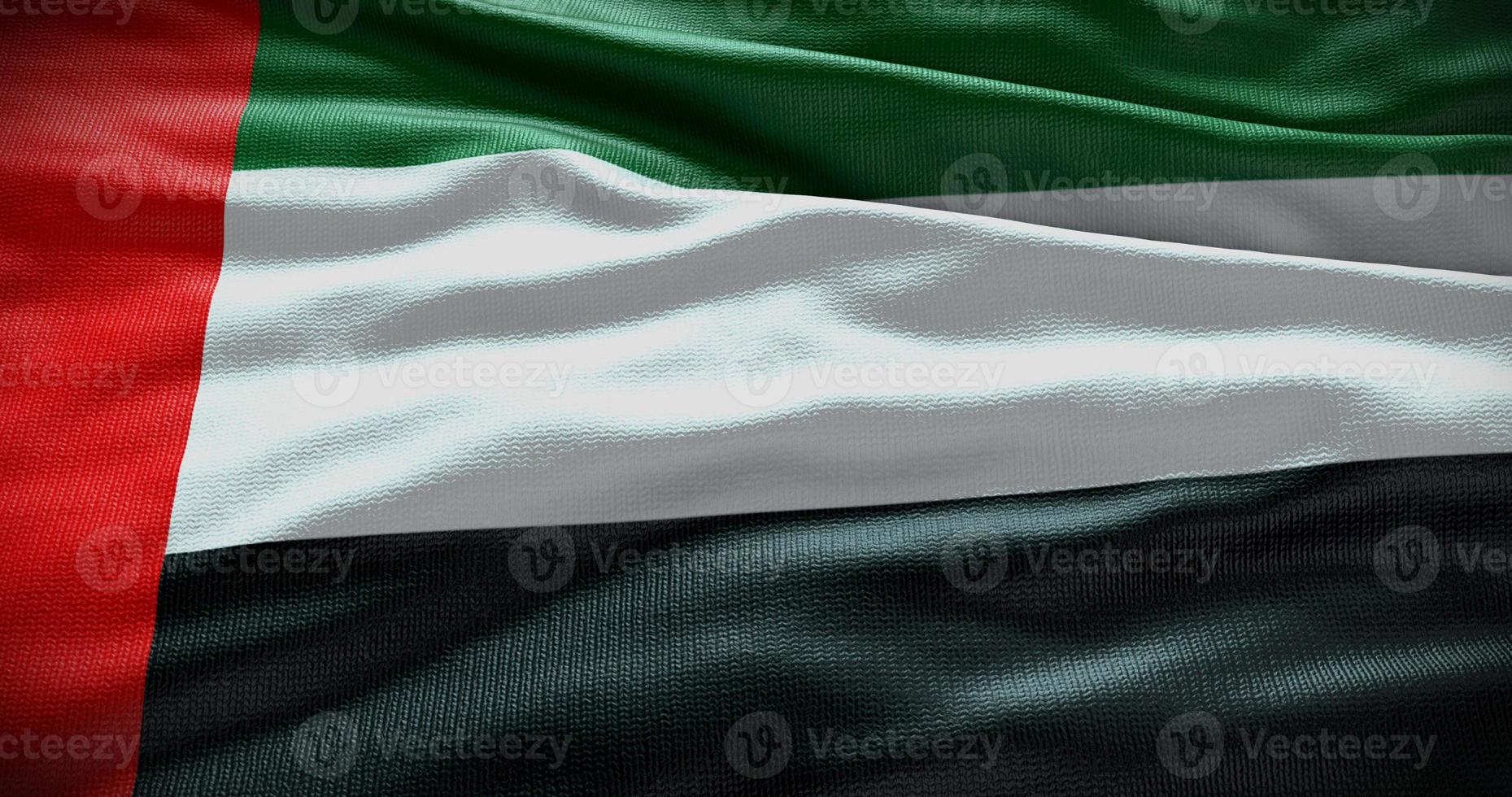 United Arab Emirates UAE national flag background illustration. Symbol of country photo