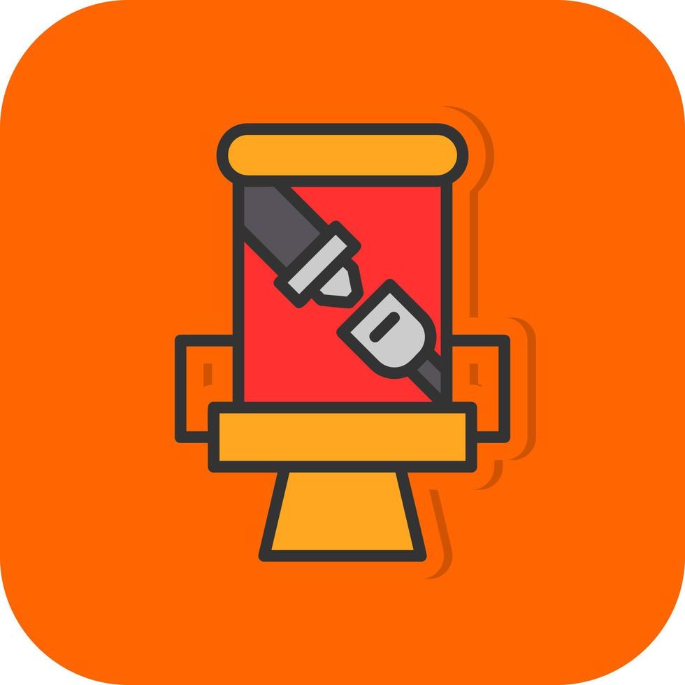 Seat Belt Vector Icon Design