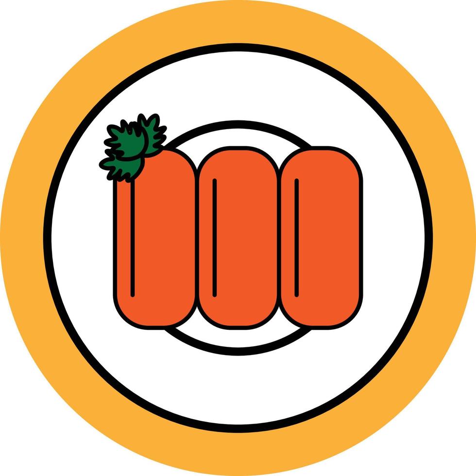 Cake Food Filled Outline Icon vector