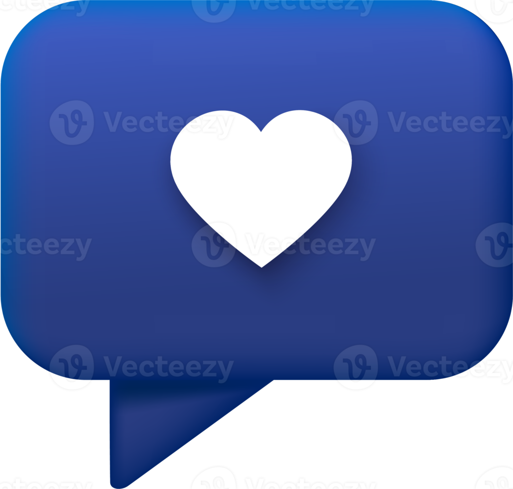 chatten doos 3d toespraak bubbel.bericht doos. 3d web illustraties. png