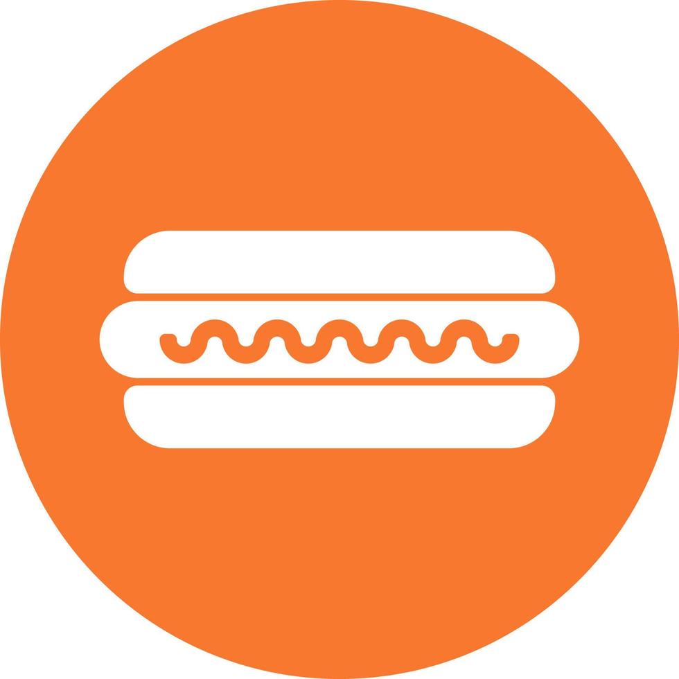 Hotdog Food Solid Icon vector