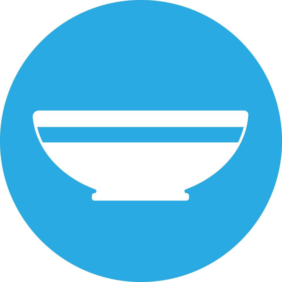 Bowl Food Solid Icon vector