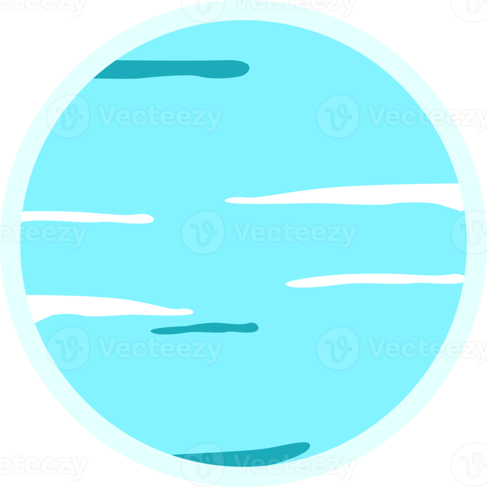 Uranus icône, solaire système icône. png