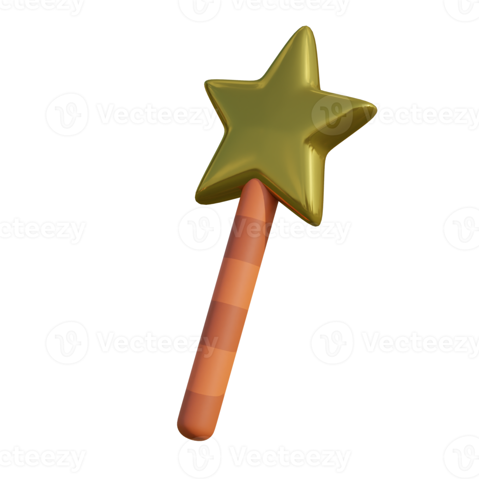 star stick on transparent background png