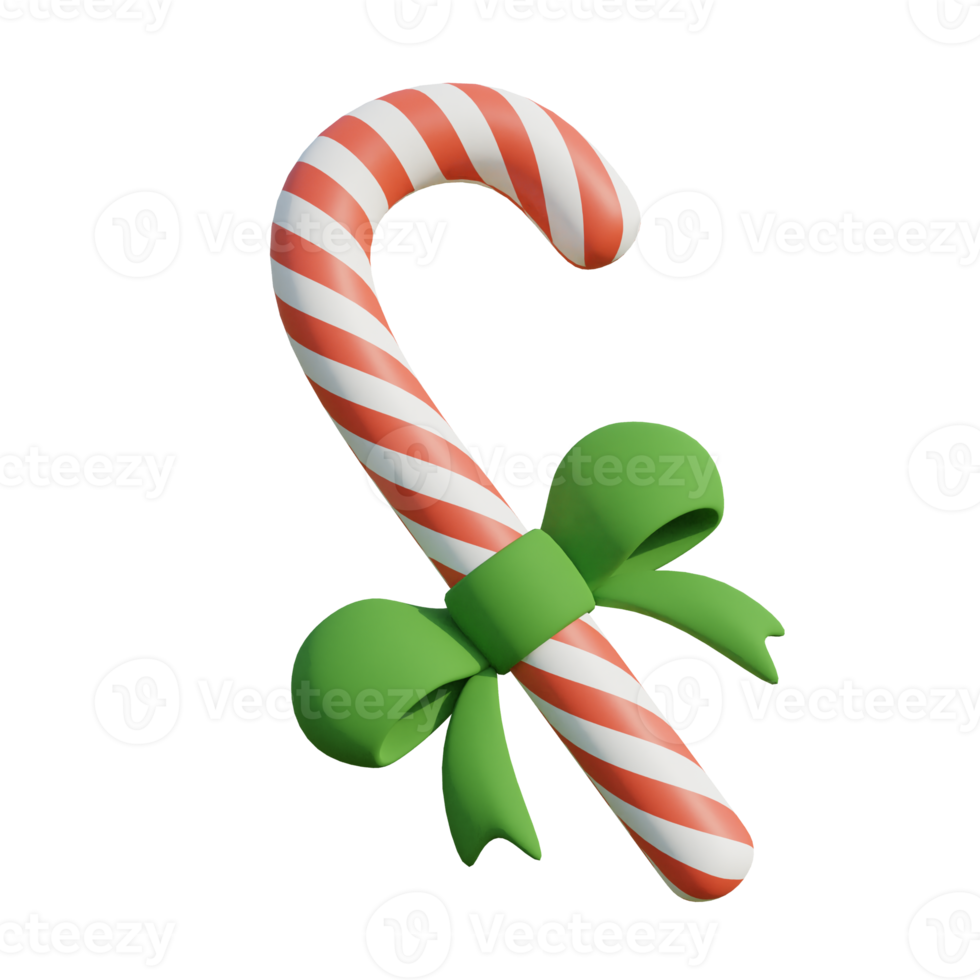 candy cane on transparent background png