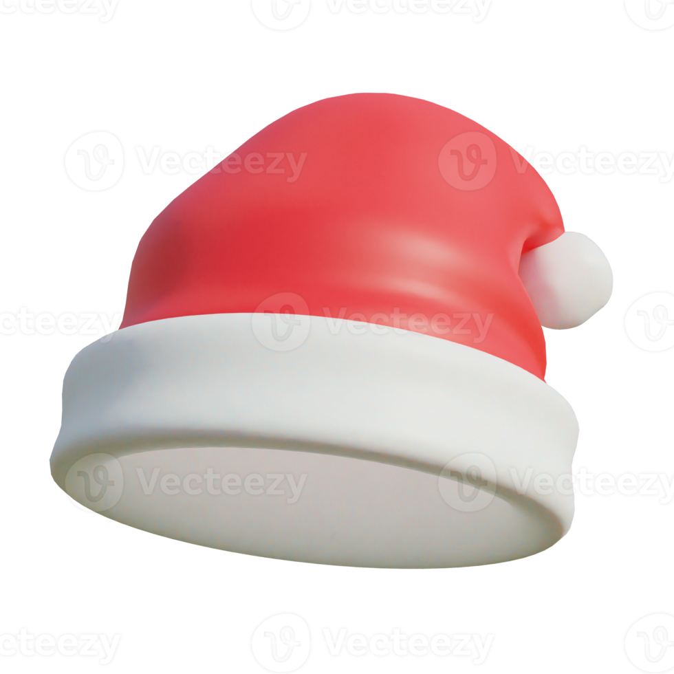 santaclaus hat on transparent background png