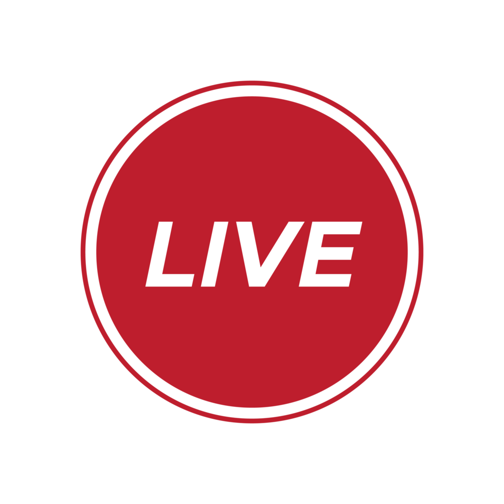 Live streaming logo. Online stream sign. png