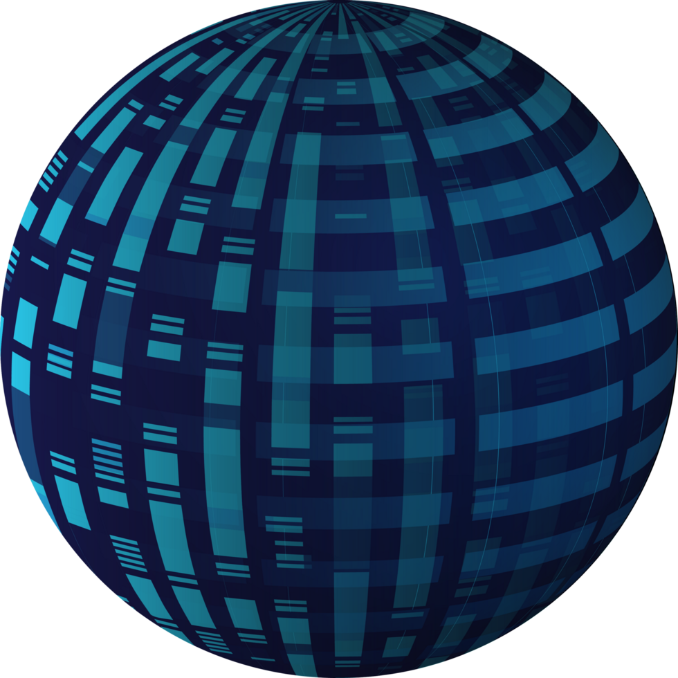 Modern Technology World Map Globe Crop-out png
