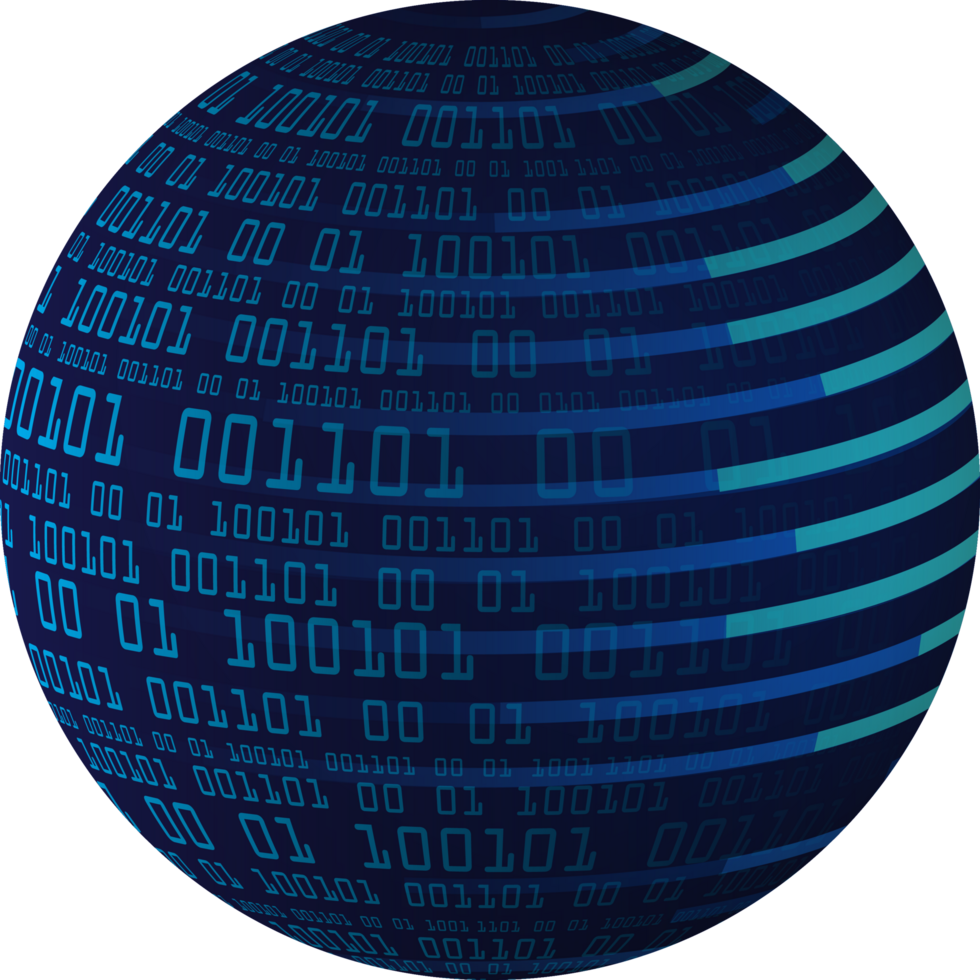 Modern Technology World Map Globe Crop-out png