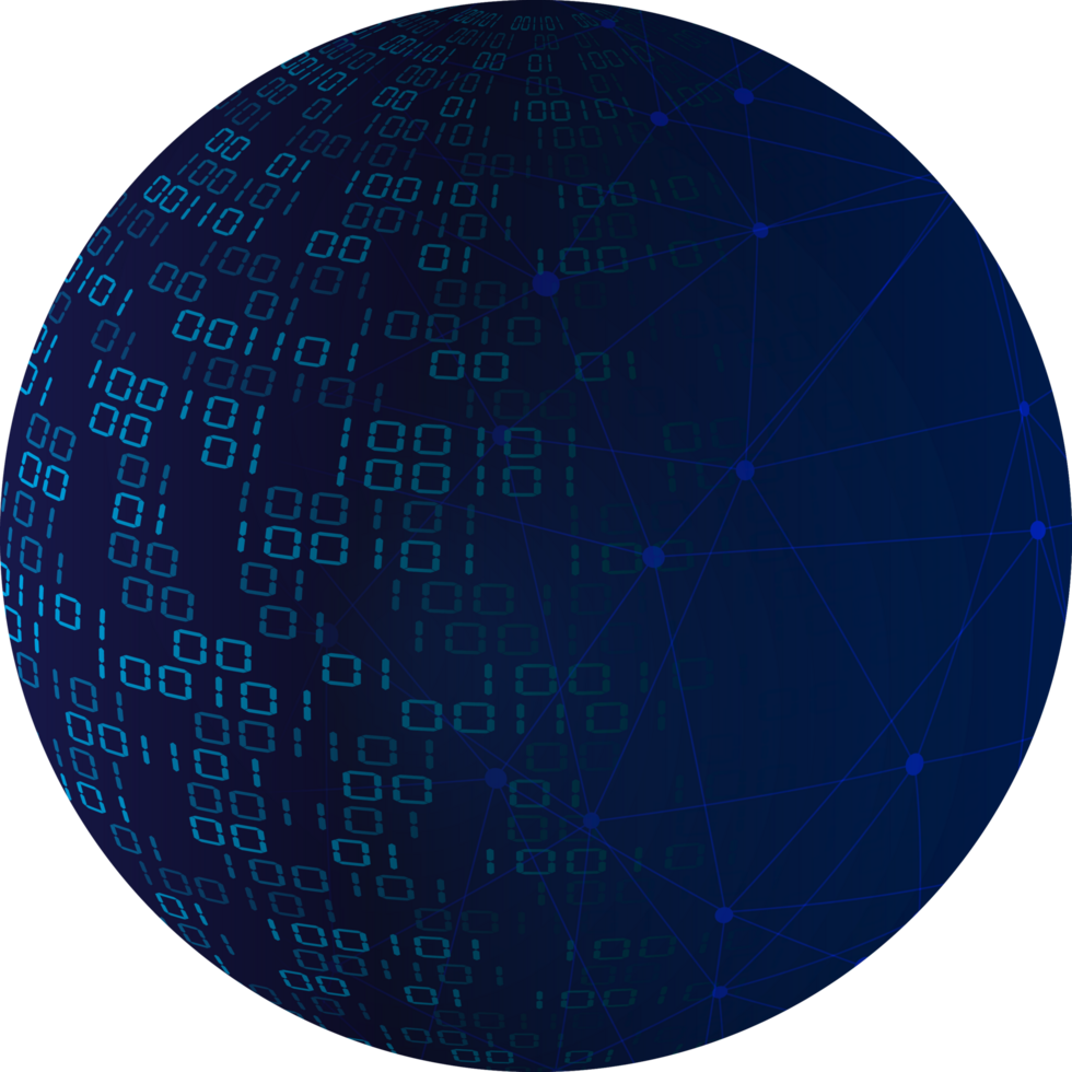 Modern Technology World Map Globe Crop-out png