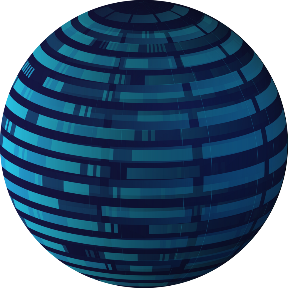 Modern Technology World Map Globe Crop-out png