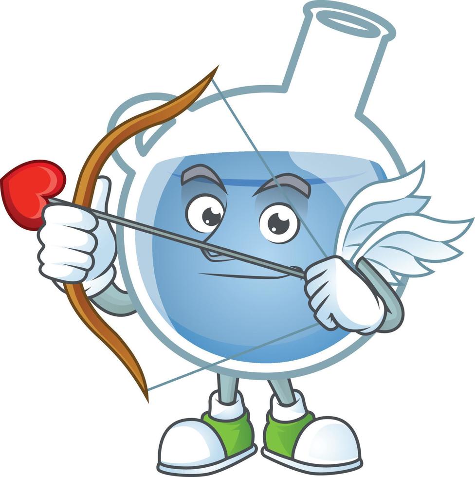 Blue potion cartoon character style vector