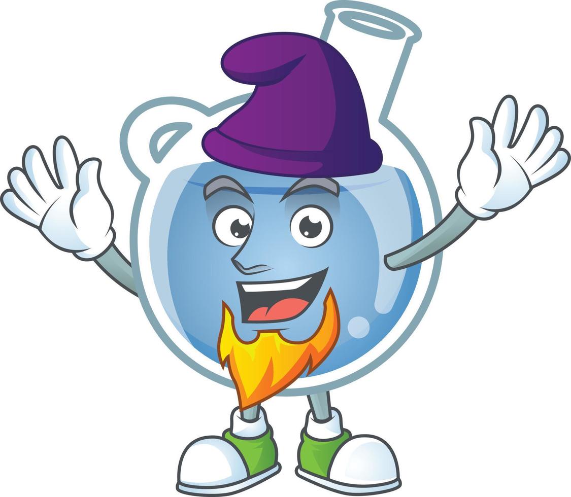 Blue potion cartoon character style vector