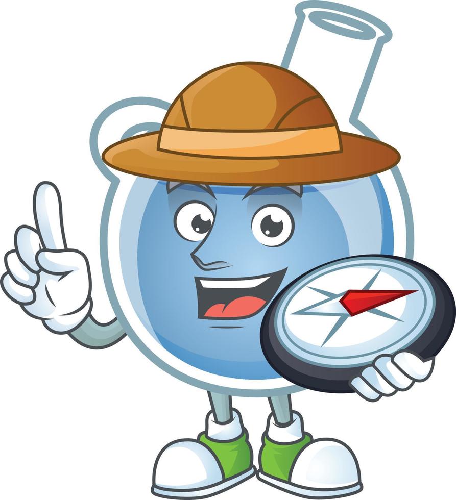Blue potion cartoon character style vector