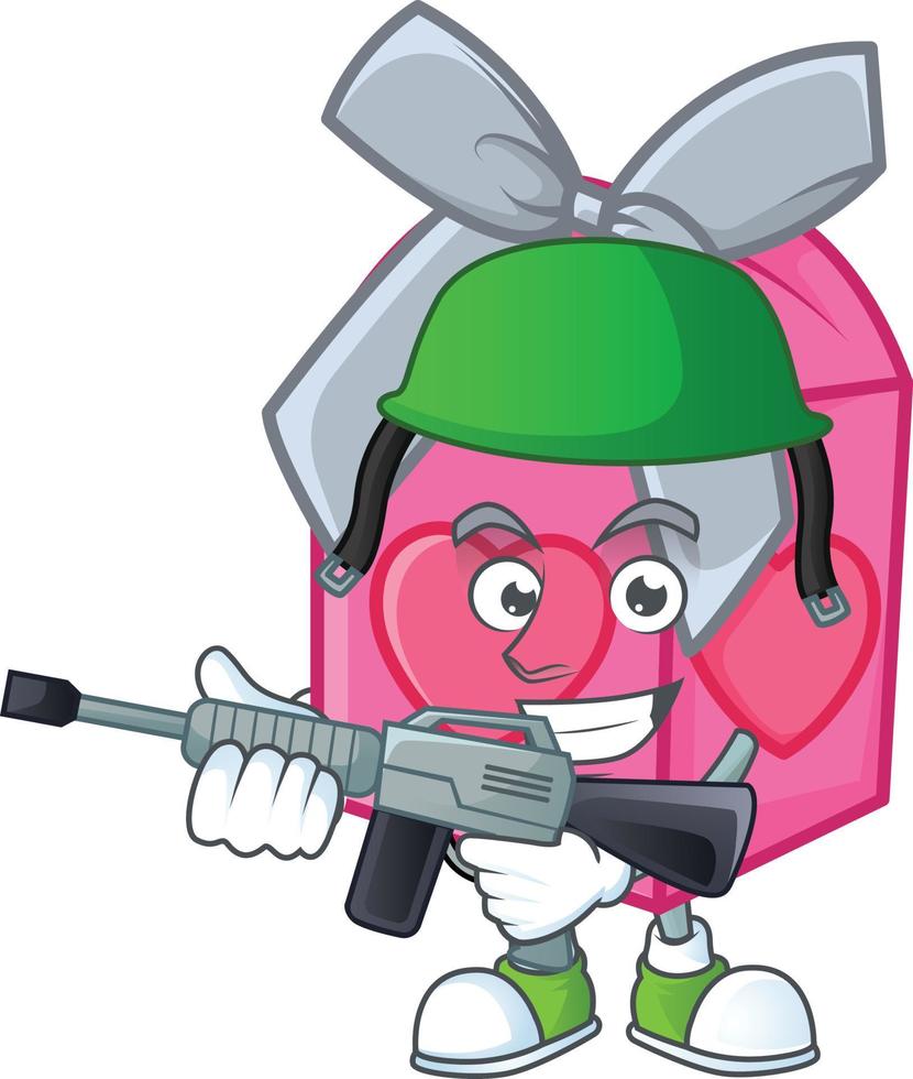 Love gift pink cartoon character style 20052562 Vector Art