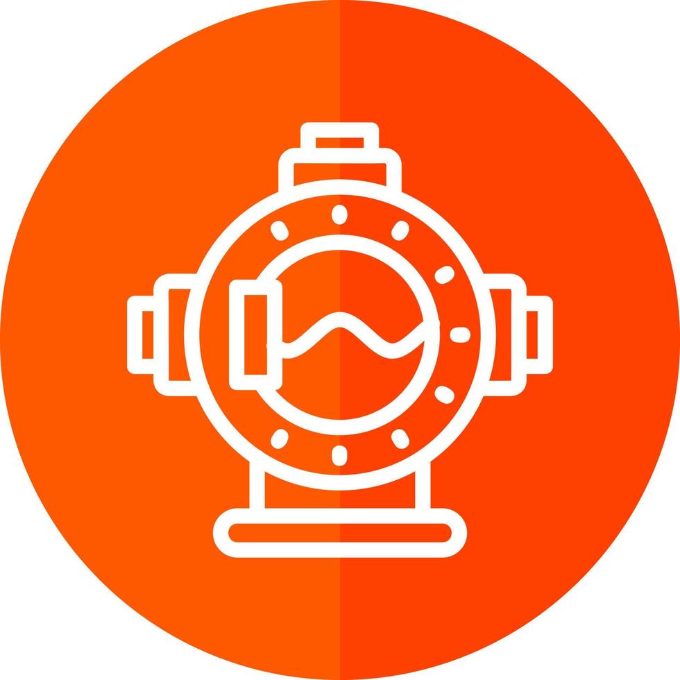 Diving Helmet Vector Icon Design