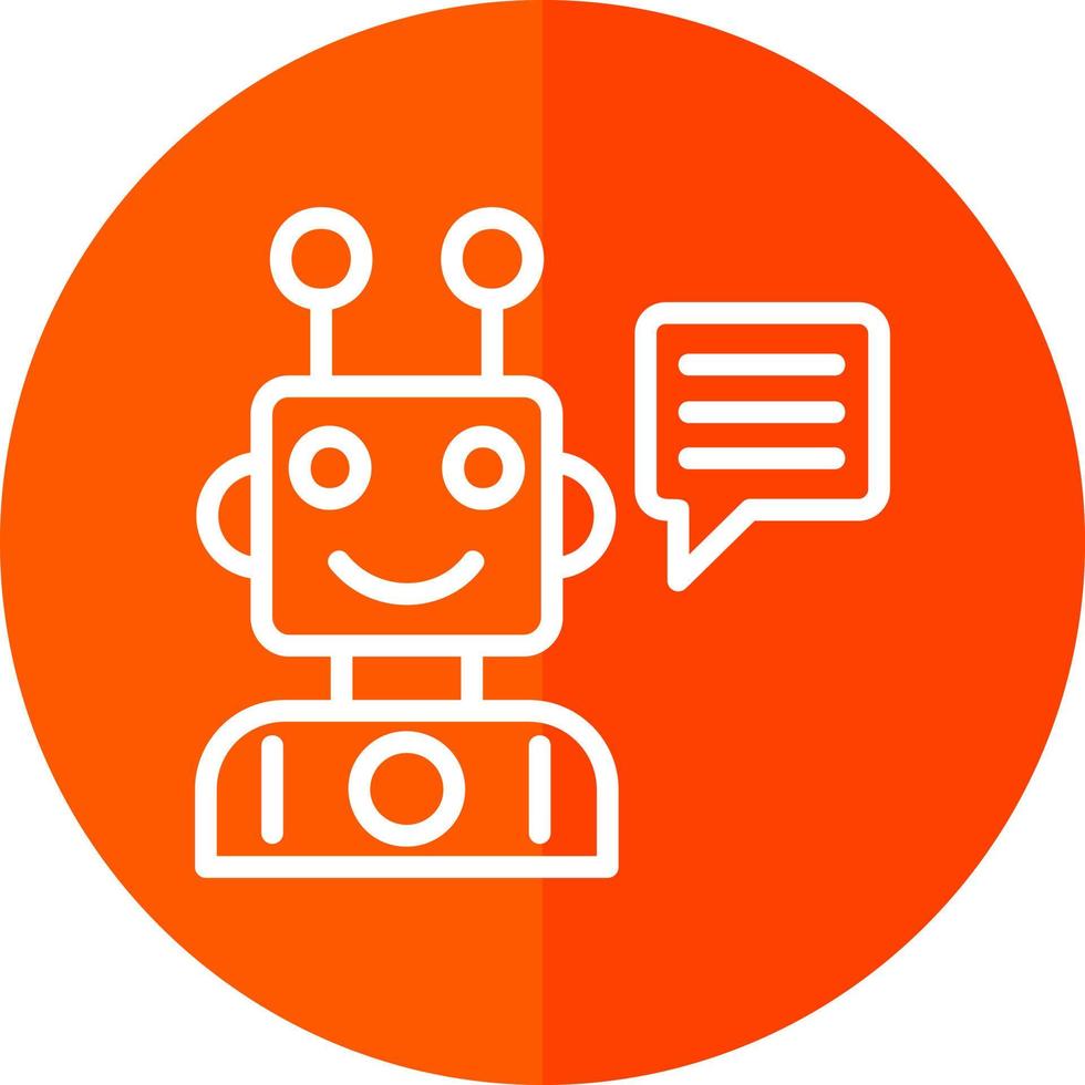 Robot Assistant Vector Icon Design
