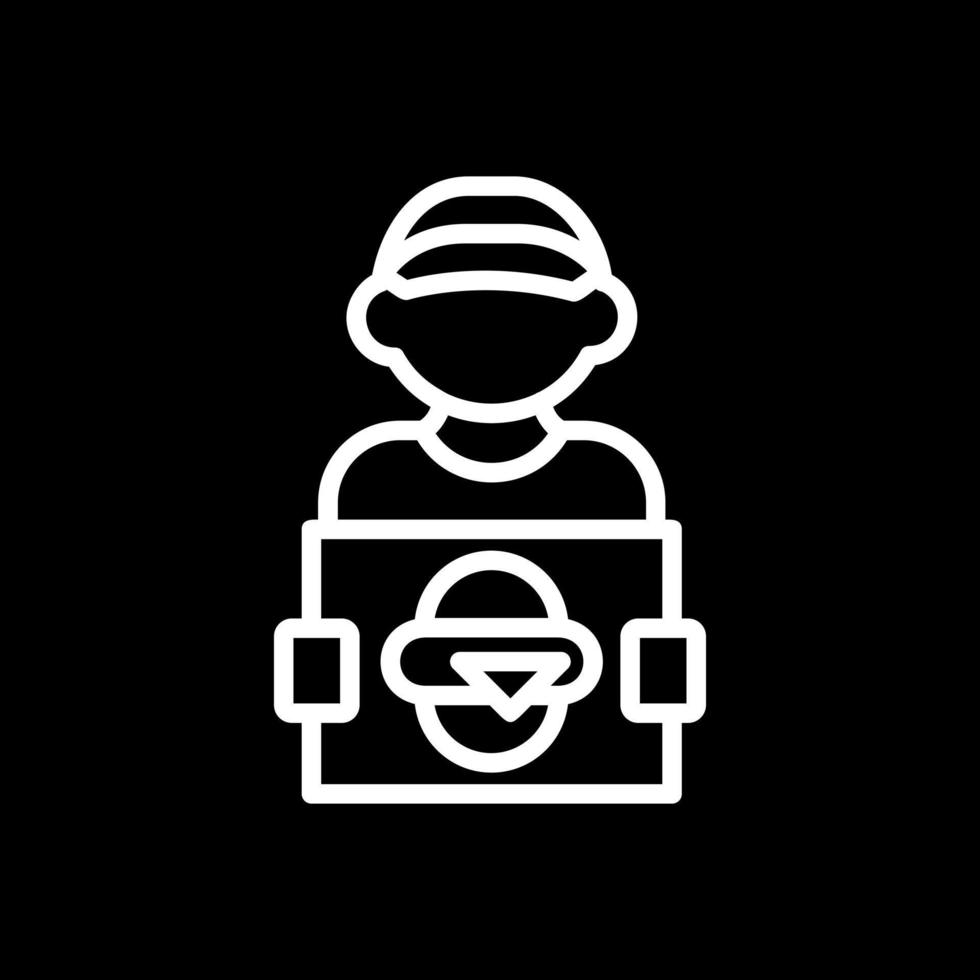 Delivery Man Vector Icon Design