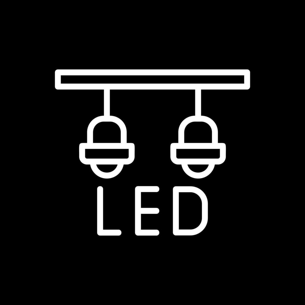 diseño de icono de vector de lámpara led