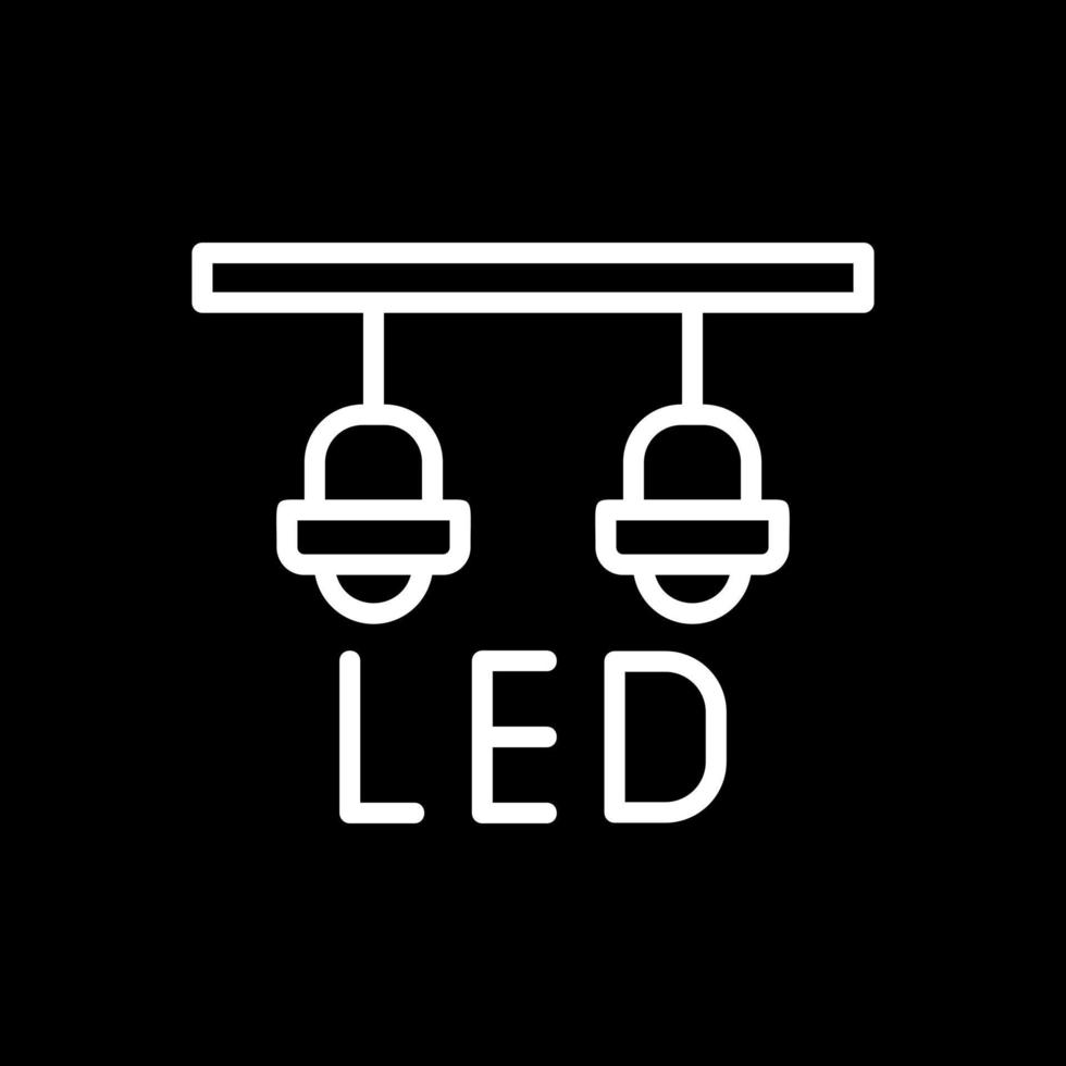 Led Lamp Vector Icon Design