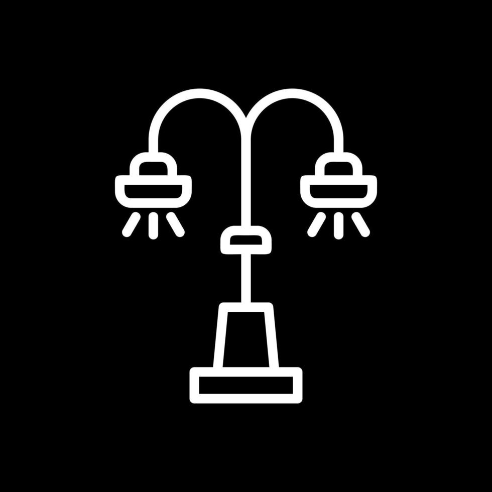 Street Lamp Vector Icon Design