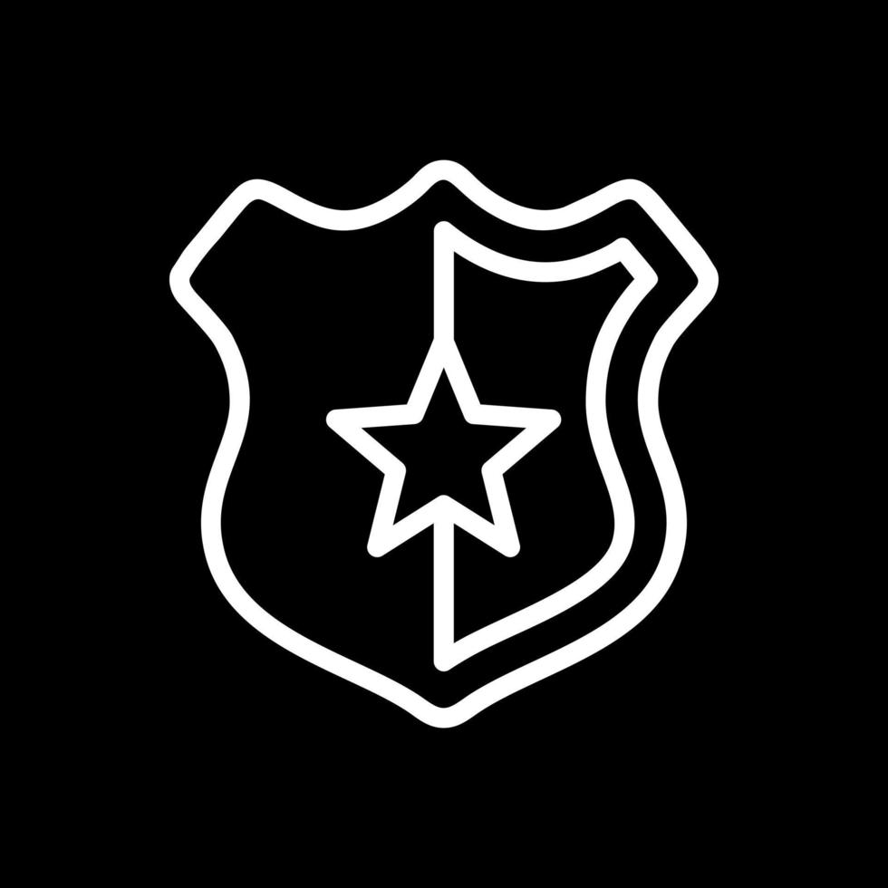 Police Badge Vector Icon Design