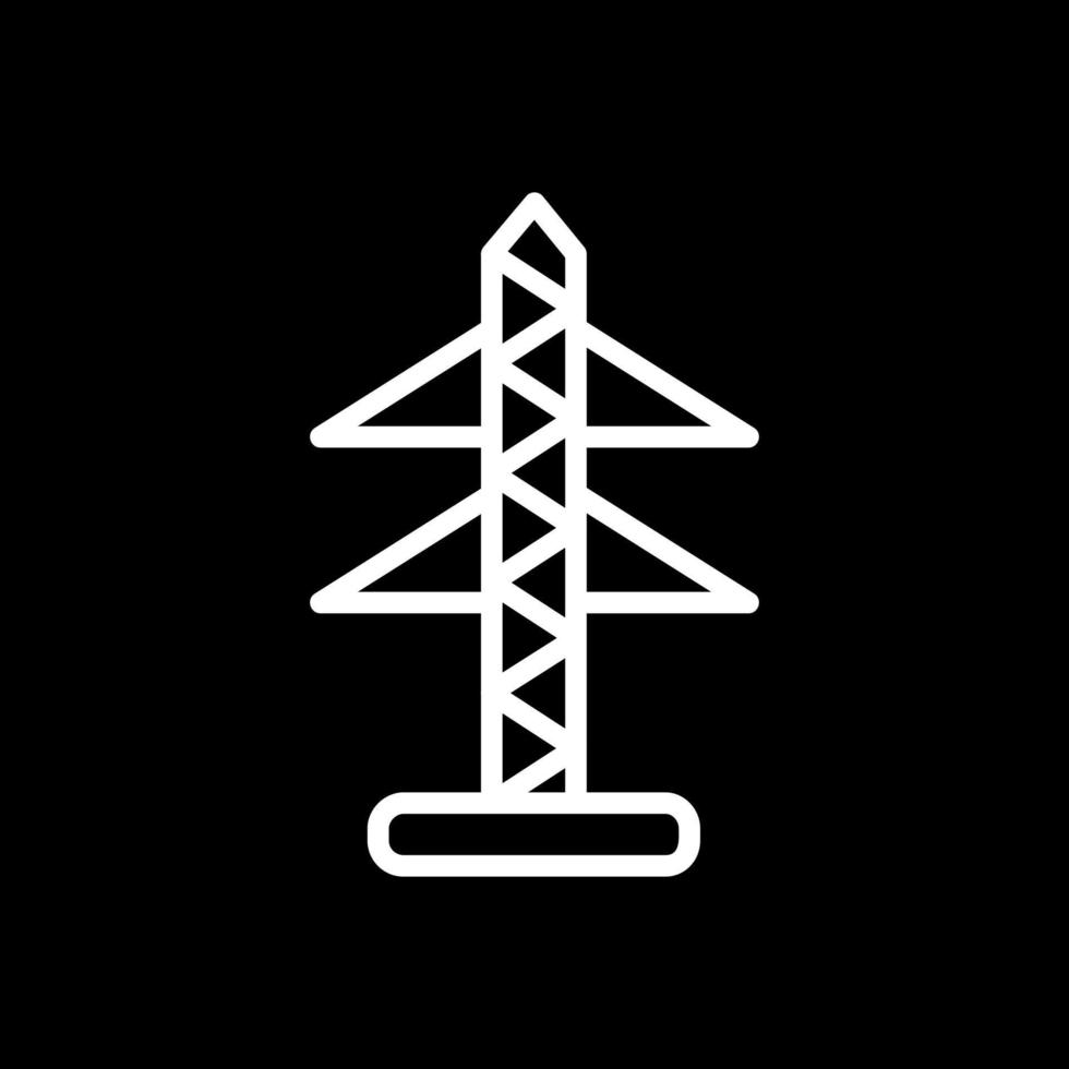 diseño de icono de vector de torre eléctrica