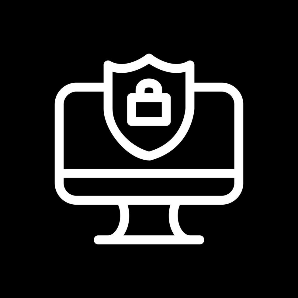 Secure Computer Vector Icon Design