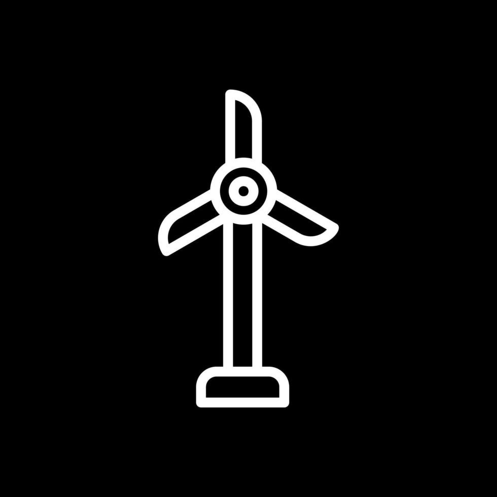 Wind Turbine Vector Icon Design