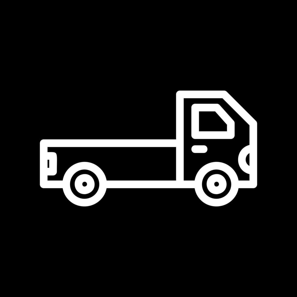 Pickup Truck Vector Icon Design
