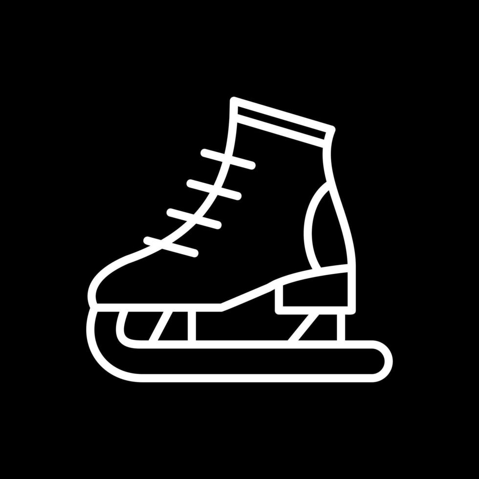 diseño de icono de vector de patinaje sobre hielo