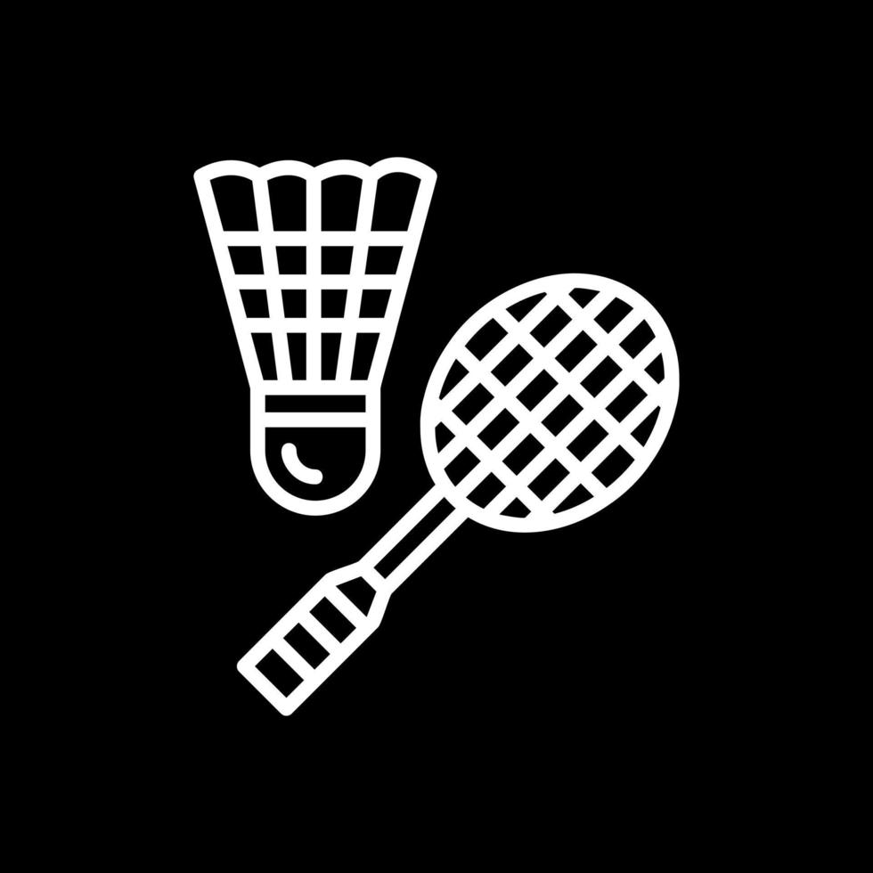 diseño de icono de vector de bádminton