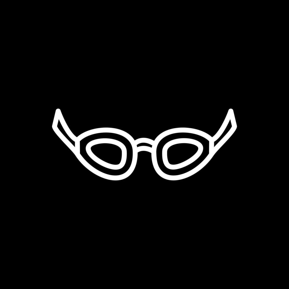 diseño de icono de vector de gafas de natación