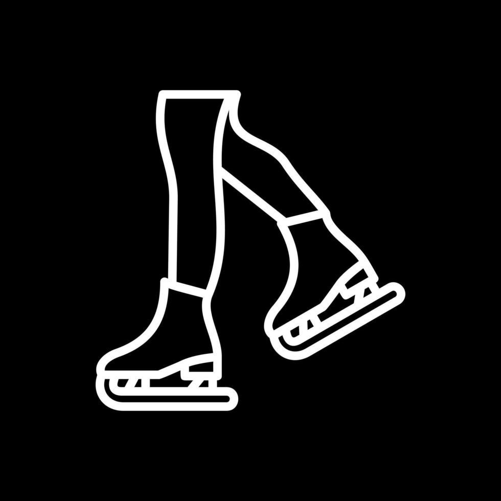 Figure Skating Vector Icon Design