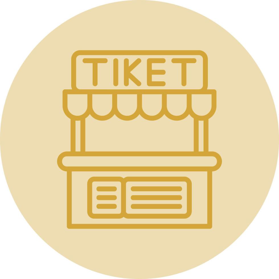Ticket Office Vector Icon Design